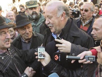 Vicente Del Bosque, en la rifa del marrano de Alberca