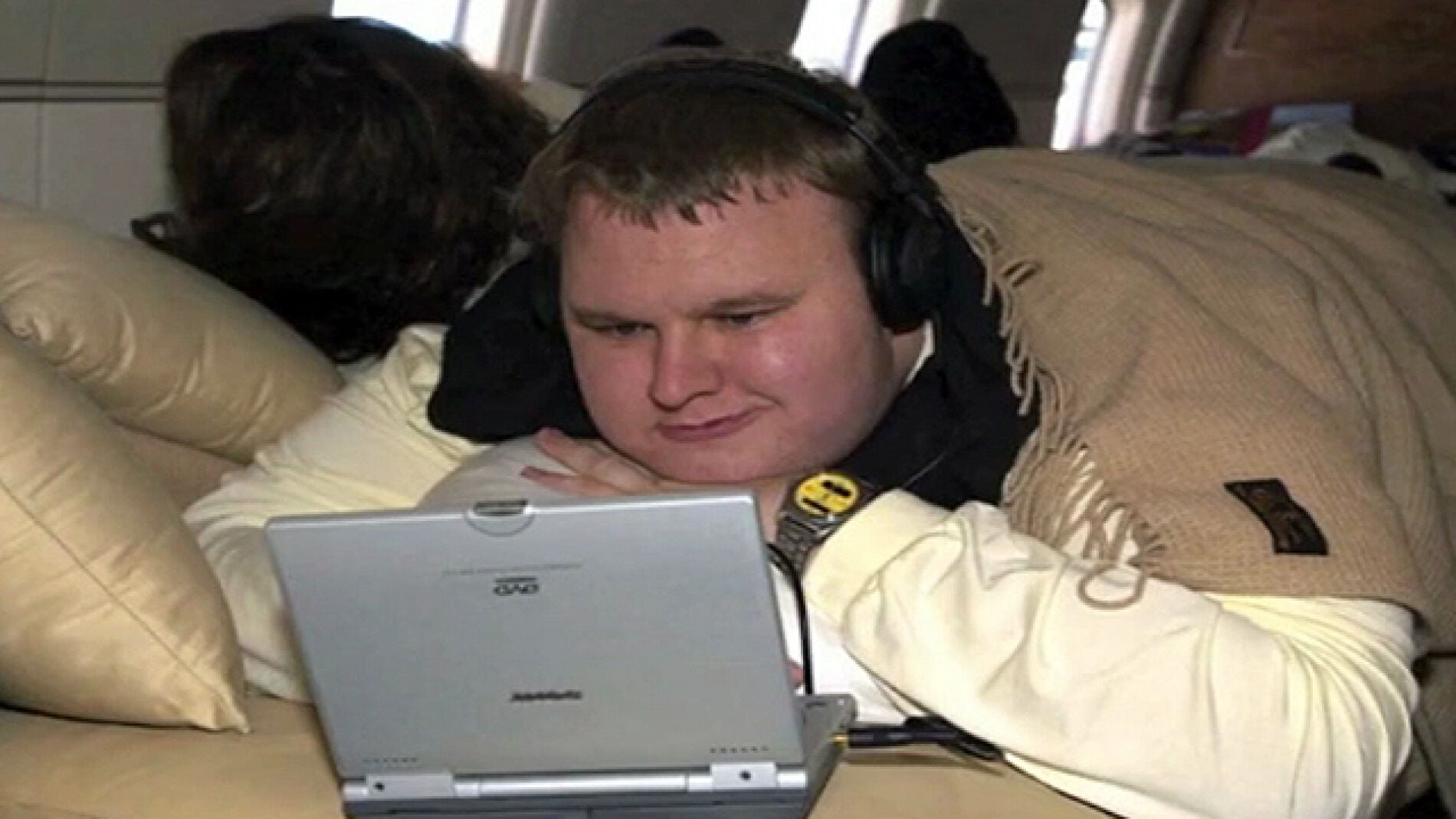 Kim Dotcom en su jet privado