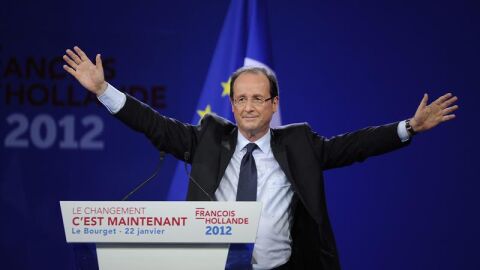 Hollande se&ntilde;ala como su enemigo al "mundo de las finanzas"