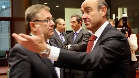 De Guindos en la reunión del Ecofin De Guindos en la reunión del Ecofin