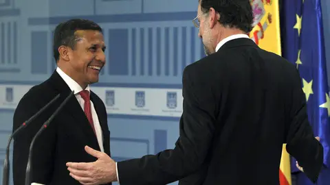 Ollanta Humala junto a Mariano Rajoy Ollanta Humala junto a Mariano Rajoy