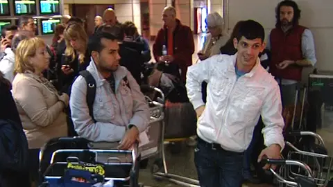 Afectados en Barajas por el cese de Spanair Afectados en Barajas por el cese de Spanair