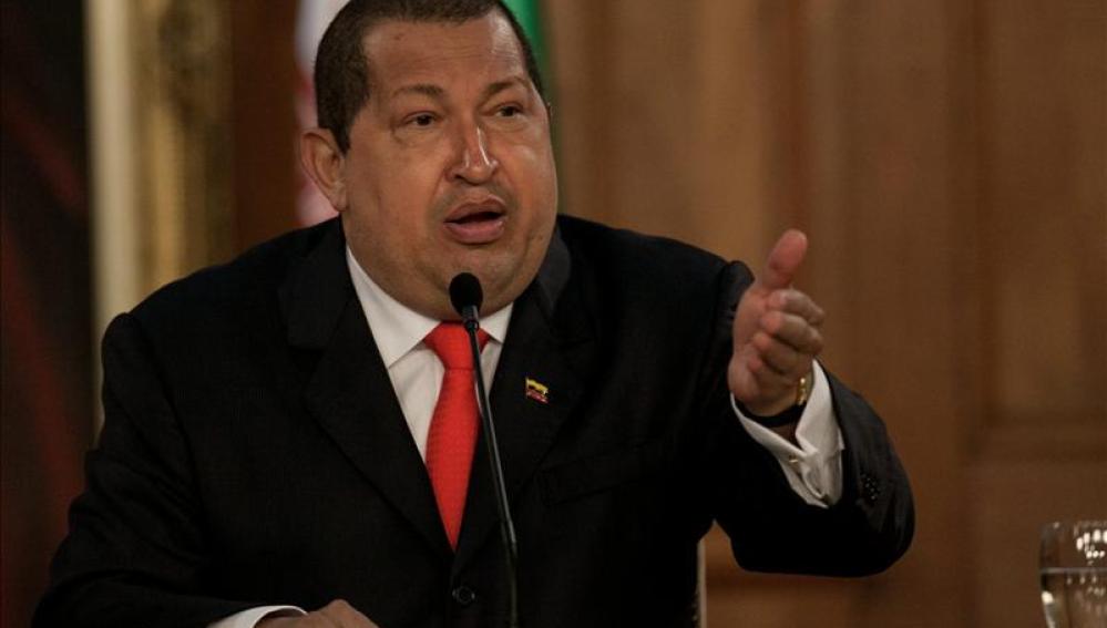  El presidente venezolano, Hugo Chávez,