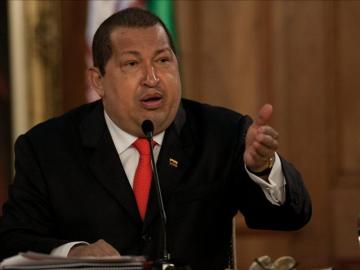  El presidente venezolano, Hugo Chávez,