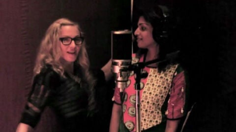 Madonna, junto a M.I.A
