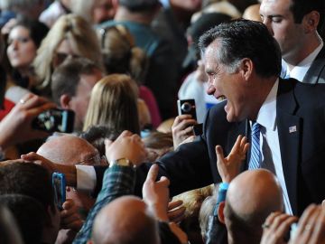 El candidato presidencial republicano Mitt Romney