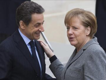 Angela Merkel y Nicolas Sarkozy