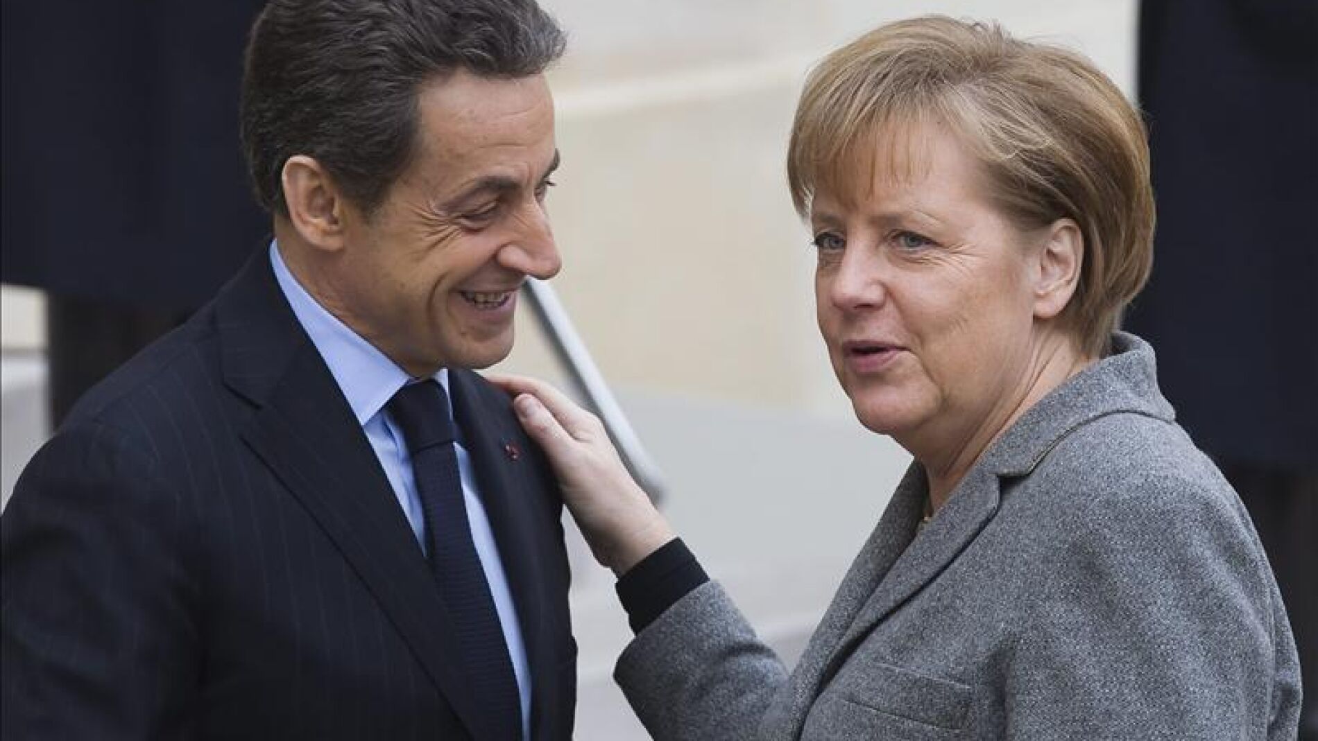 Angela Merkel y Nicolas Sarkozy