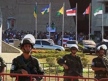 Militares en Salvador de Bahía (Brasil)