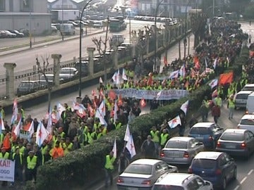 Protestas del sector naval en La Coruña