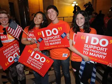 Apoyo a la ley de matrimonio gay en California Apoyo a la ley de matrimonio gay en California