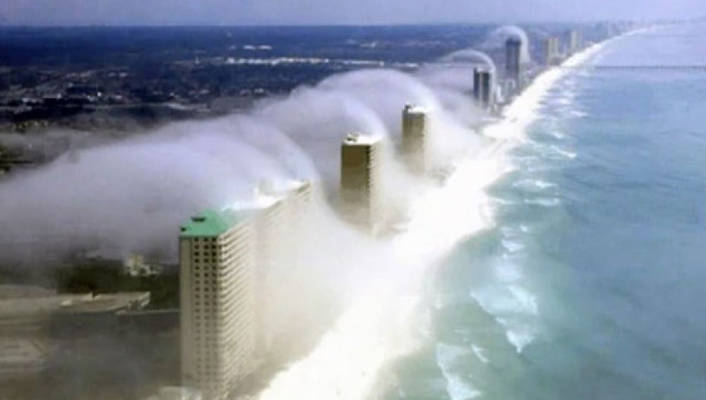 Un tsunami de nubes arrolla la ciudad de Florida