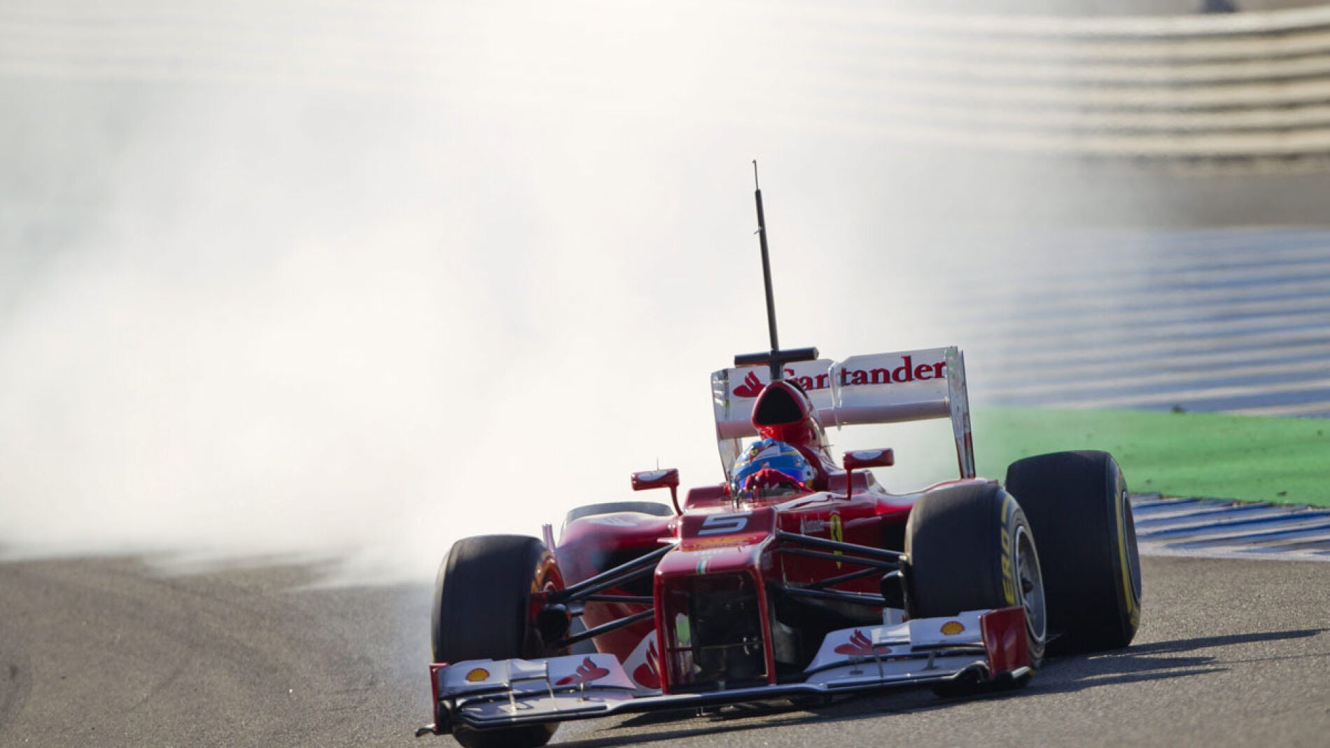 Fernando Alonso y su F2012, en Jerez