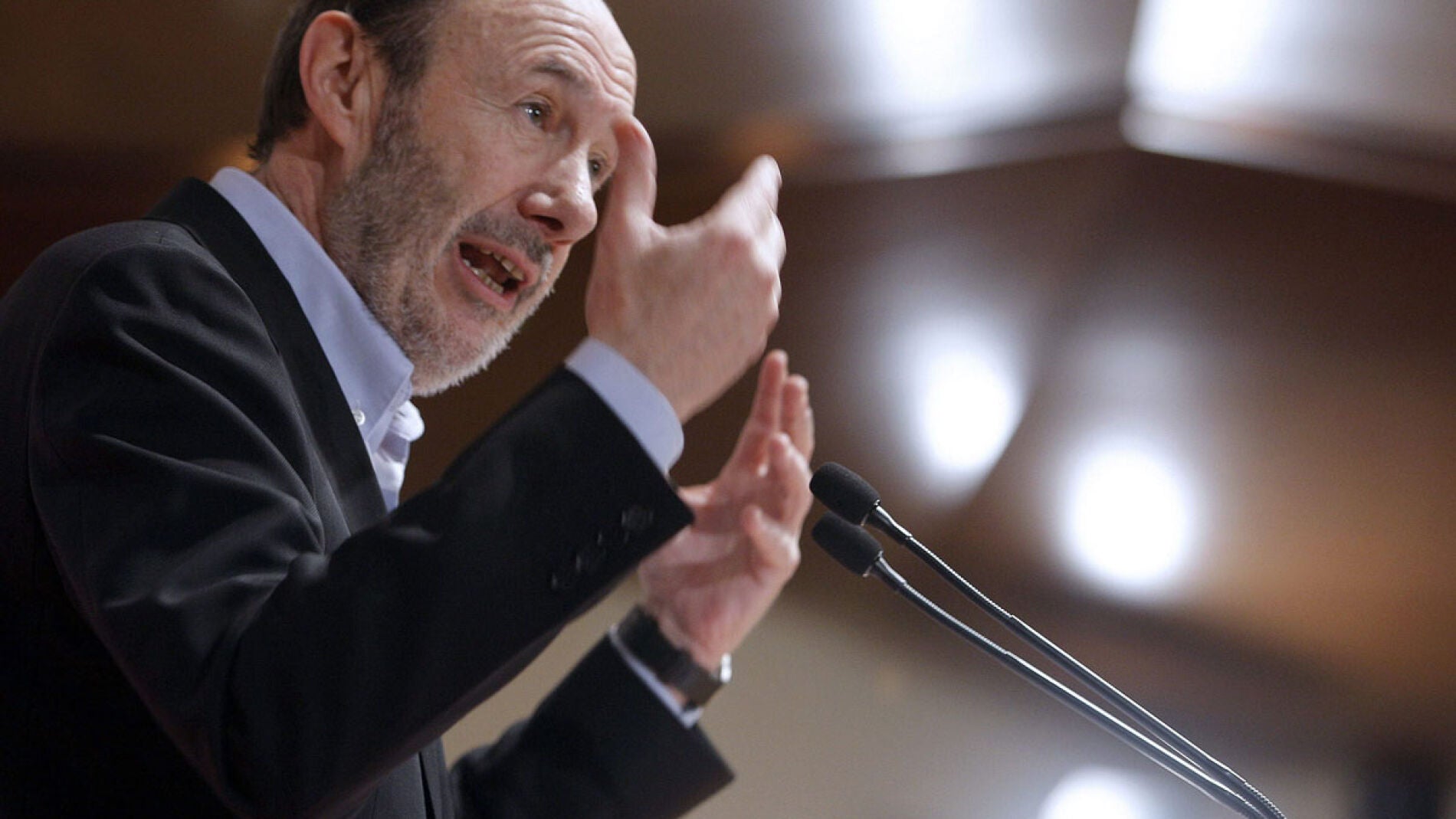 Alfredo P&eacute;rez Rubalcaba, en el Auditorio Pr&iacute;ncipe Felipe de Oviedo