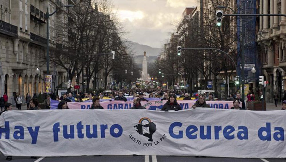 Cientos de vascos han secundado la última manifestación