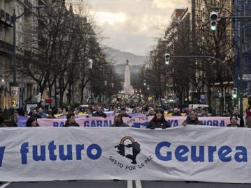 Cientos de vascos han secundado la última manifestación