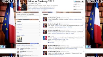  Sarkozy reactiva su cuenta de 'Twitter'