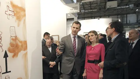 Los príncipes de Asturias inauguran ARCO Los príncipes de Asturias inauguran ARCO