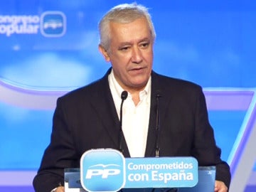 Javier Arenas comparece en el acto de clausura del XVII Congreso del PP.