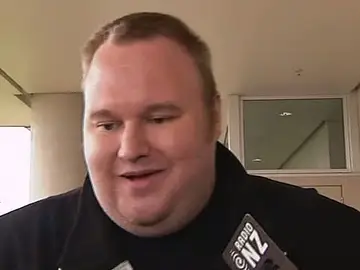 El fundador de Megaupload al salir de prisión El fundador de Megaupload al salir de prisión