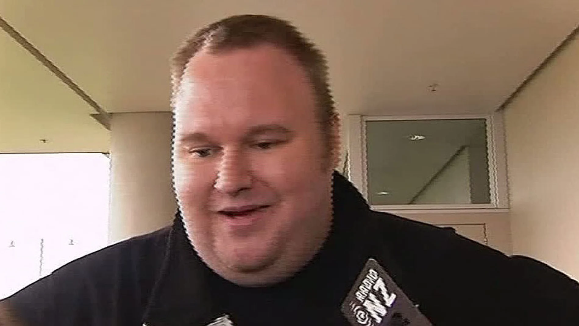 El fundador de Megaupload al salir de prisión El fundador de Megaupload al salir de prisión