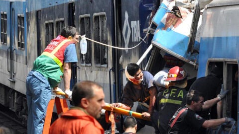 Imagen de las labores de rescate en Buenos Aires