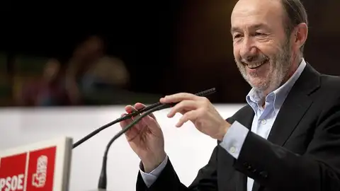 Alfredo Pérez Rubalcaba en un acto del PSOE Alfredo Pérez Rubalcaba en un acto del PSOE