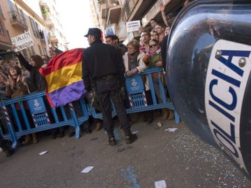 Vista de la concentración antimonárquica 