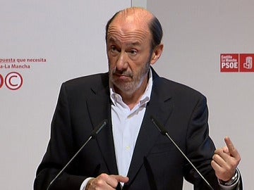 Alfredo Pérez Rubalcaba, secretario general del PSOE