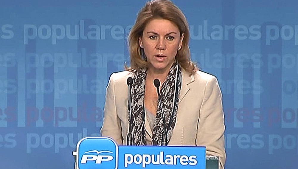 Rueda de prensa de María Dolores de Cospedal