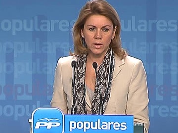 Rueda de prensa de María Dolores de Cospedal