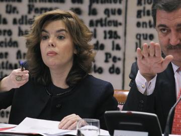 La vicepresidenta del Gobierno, Soraya Sáenz de Santamaría