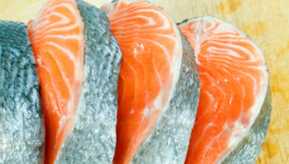 Salmón, pescado azul rico en Omega 3