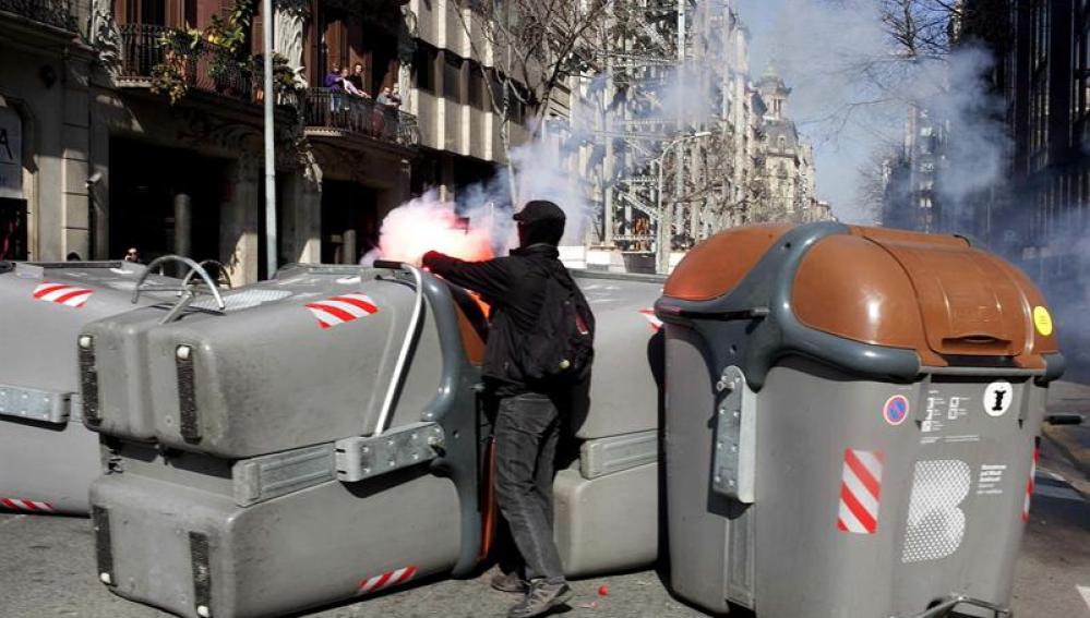 Barricadas en Barcelona