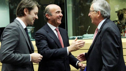 De Guindos en la reuni&oacute;n del Eurogrupo