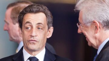 Sarkozy en la cumbre europea de jefes de estado