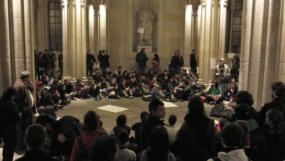 Estudiantes en Barcelona