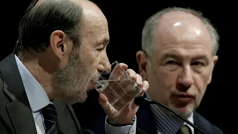 Rubalcaba, junto a Rodrigo Rato Rubalcaba, junto a Rodrigo Rato