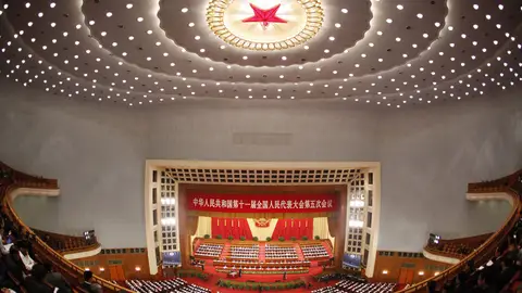 Vista general de la inauguración del 11 Congreso Nacional Popular (NPC) Vista general de la inauguración del 11 Congreso Nacional Popular (NPC)