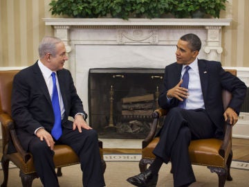 Obama en su reunión con Netanyahu