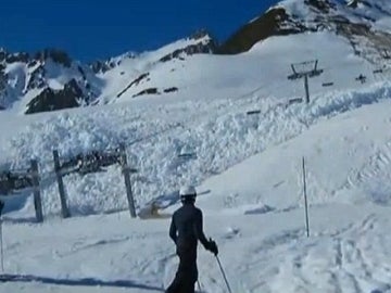 Avalancha en la estación de ski francesa St Francois-Longchamps