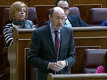 Rubalcaba en el congreso Rubalcaba en el congreso