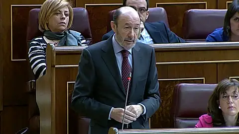 Rubalcaba en el congreso Rubalcaba en el congreso