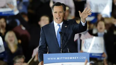 Mitt Romney durante el 'supermartes' en Boston Mitt Romney durante el 'supermartes' en Boston