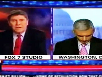 Un periodista de Fox News se queda dormido durante una conexión en directo
