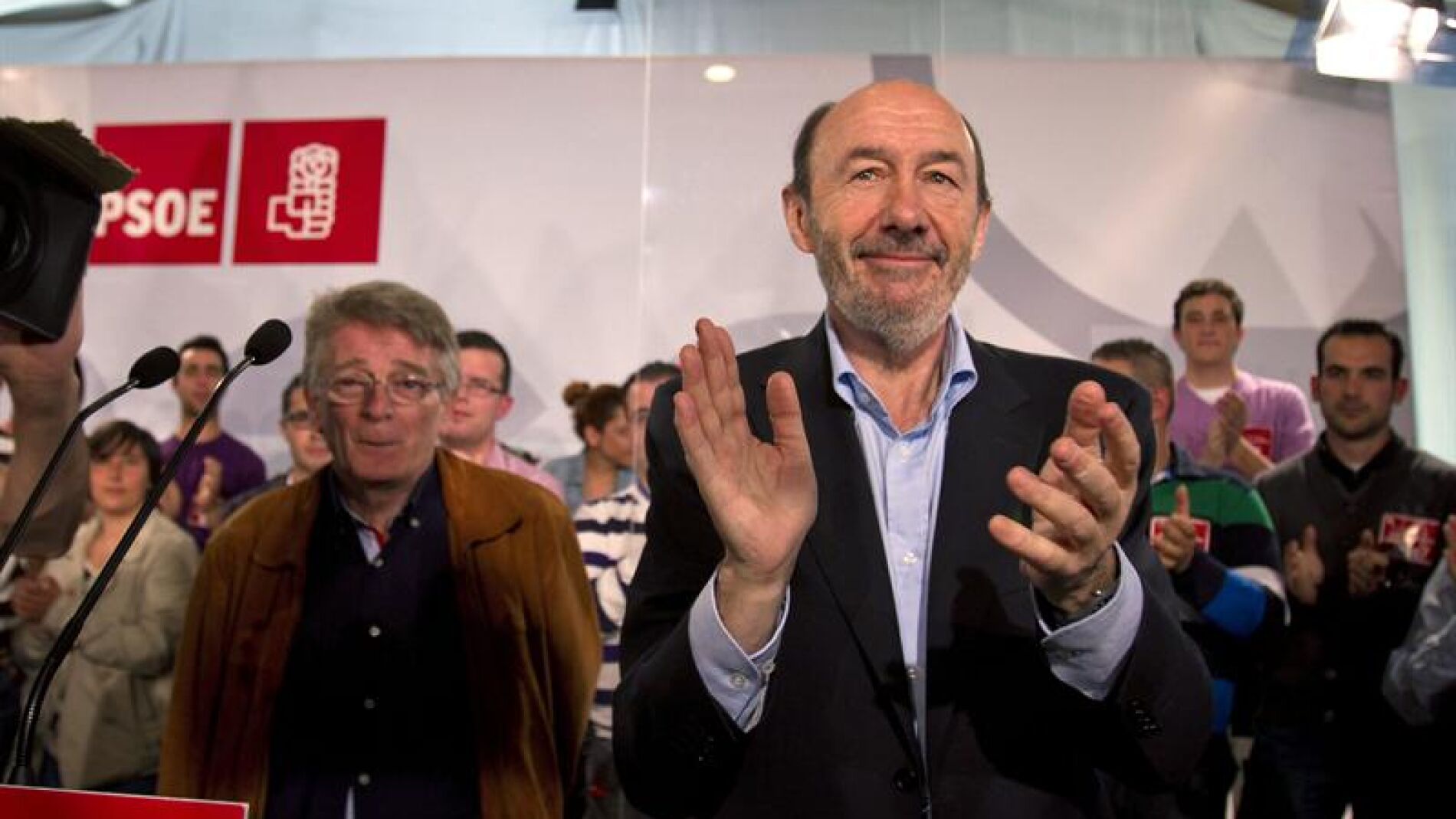Rubalcaba en un mitin