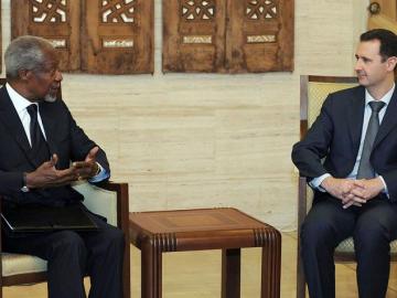 Kofi Annan y Bachar al Asad Kofi Annan y Bachar al Asad