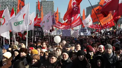 Manifestaciones contra Putin en Rusia Manifestaciones contra Putin en Rusia