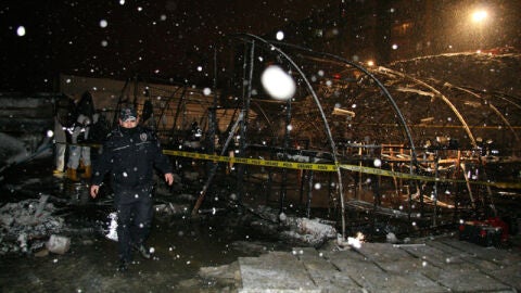 Incendio en Estambul