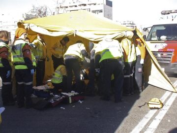  Fotografía facilitada por el Ayuntamiento de Madrid tras el atropello de un hombre de 40 años